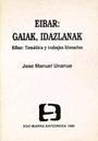 Eibar: gaiak, idazlanak = Eibar: temática y trabajos literarios